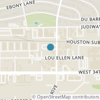 Map location of 2111 Bidwell Drive, Houston, TX 77018