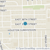 Map location of 812 E 37th #A, Houston, TX 77022