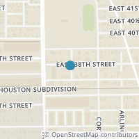 Map location of 3715 Harvard St, Houston TX 77018