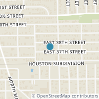 Map location of 719 E 37Th St, Houston TX 77022