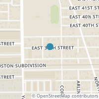 Map location of 232 E 38th Street, Houston, TX 77018