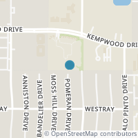 Map location of 10110 Spring Shadows Park Cir, Houston TX 77080