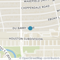 Map location of 1733 Du Barry Ln, Houston TX 77018