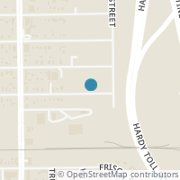 Map location of 1013 Bennington Street, Houston, TX 77022