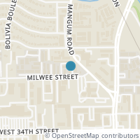 Map location of 4846 Milwee Street, Houston, TX 77092