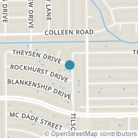 Map location of 9203 Theysen Dr, Houston TX 77080