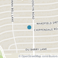 Map location of 1810 Chippendale Road, Houston, TX 77018