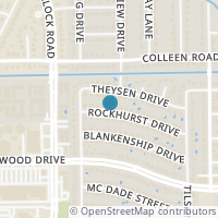 Map location of 9254 Rockhurst Drive, Houston, TX 77080