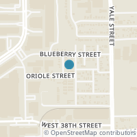 Map location of 4110 Bluegrass St, Houston TX 77018