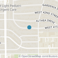 Map location of 1027 W 41st Street, Houston, TX 77018