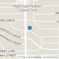 Map location of 1158 Kinley Lane, Houston, TX 77018