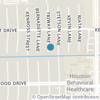 Map location of 2906 Triway Lane, Houston, TX 77043