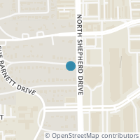 Map location of 705 W 42nd Street, Houston, TX 77018