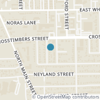 Map location of 4322 Herridge St, Houston TX 77022