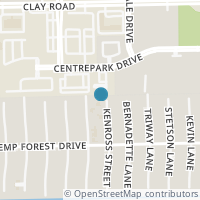 Map location of 3031 Kenross Street, Houston, TX 77043