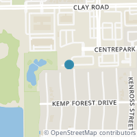 Map location of 10707 Centre Forest Drive, Houston, TX 77043
