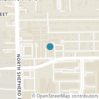 Map location of 518 Westcross Drive, Houston, TX 77018