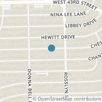 Map location of 1823 Cheshire Lane, Houston, TX 77018