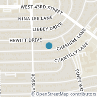 Map location of 1706 Cheshire Lane, Houston, TX 77018