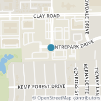 Map location of 10602 Centre Glade Dr, Houston TX 77043
