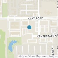 Map location of 10603 Centre Shadows Drive, Houston, TX 77043