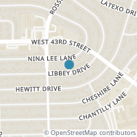 Map location of 1714 Libbey Drive, Houston, TX 77018