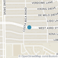 Map location of 5221 W 43rd Street, Houston, TX 77092
