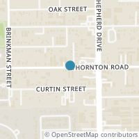 Map location of 803 Thornton Road #A, Houston, TX 77018