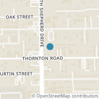 Map location of 620 Thornton Road, Houston, TX 77018