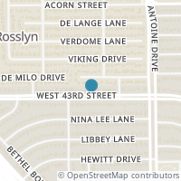Map location of 5702 W 43Rd St, Houston TX 77092