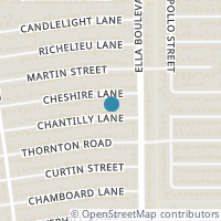 Map location of 1224 Chantilly Lane, Houston, TX 77018