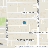 Map location of 804 Woodcrest Drive #A, Houston, TX 77018