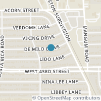Map location of 5029 De Milo Drive, Houston, TX 77092