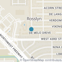 Map location of 6102 De Milo Dr, Houston TX 77092