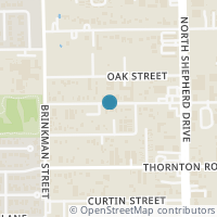 Map location of 843 Martin Street, Houston, TX 77018