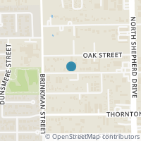 Map location of 902 Martin Street #A, Houston, TX 77018
