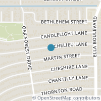 Map location of 1317 Richelieu Ln, Houston TX 77018