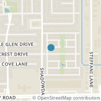 Map location of 10327 Gladewood Drive, Houston, TX 77041