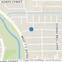 Map location of 2207 Latexo Drive, Houston, TX 77018