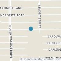 Map location of 8038 Crestview Drive, Houston, TX 77028