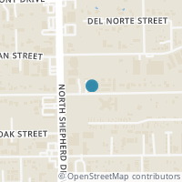 Map location of 556 Janisch Road, Houston, TX 77018