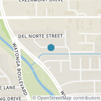 Map location of 2327 Blue Water Lane, Houston, TX 77018