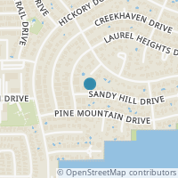 Map location of 15830 Sandy Hill Dr, Houston TX 77084