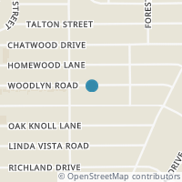 Map location of 9018 Woodlyn Road, Houston, TX 77078