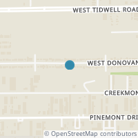 Map location of 1503 W Donovan St, Houston TX 77091