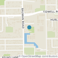 Map location of 9302 Bauman Road, Houston, TX 77022