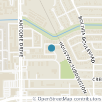 Map location of 5630 Birchmont Dr #24, Houston TX 77091