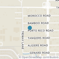 Map location of 10274 Porto Rico Road, Houston, TX 77041