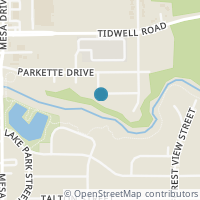 Map location of 9303 Presa Street, Houston, TX 77078