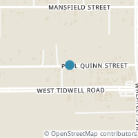 Map location of 1323 Paul Quinn Street, Houston, TX 77091